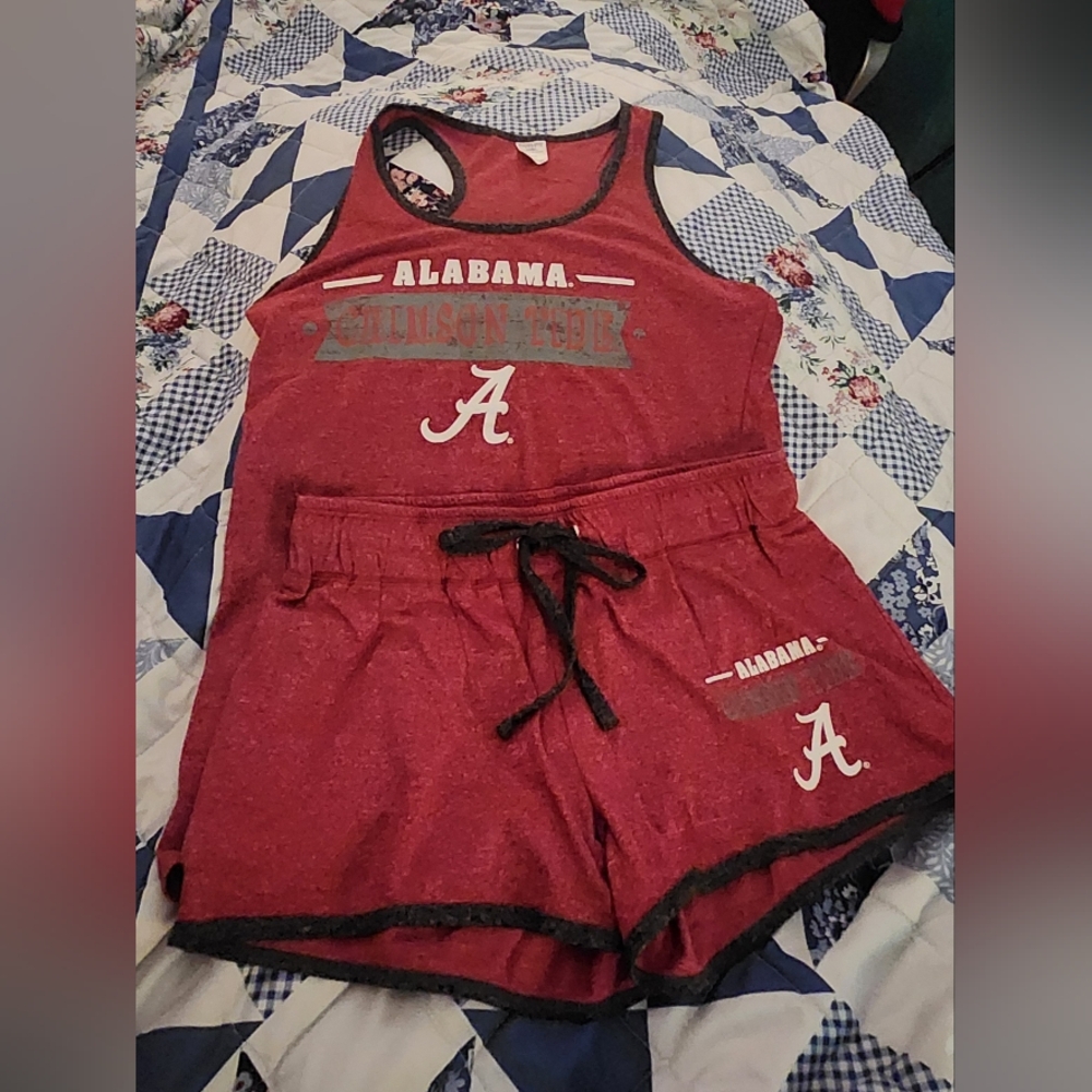 Alabama Crimson Tide Red Tank and Shorts Set